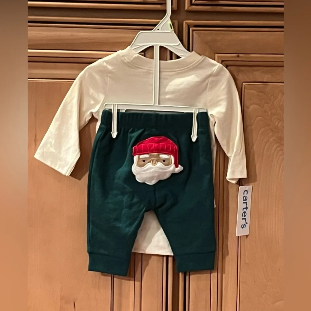 NWT Carter's Baby 2pc First Christmas Ever Long Sleeve Bodysuit & Pants Set
